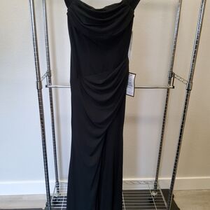 Emerald Sundae Strapless Black Dress